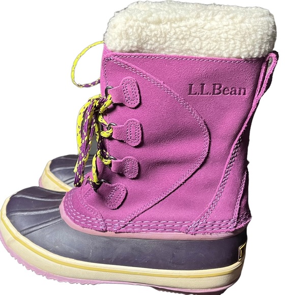 LlBean Snow boots EUC removable liner size 3 - Picture 2 of 8